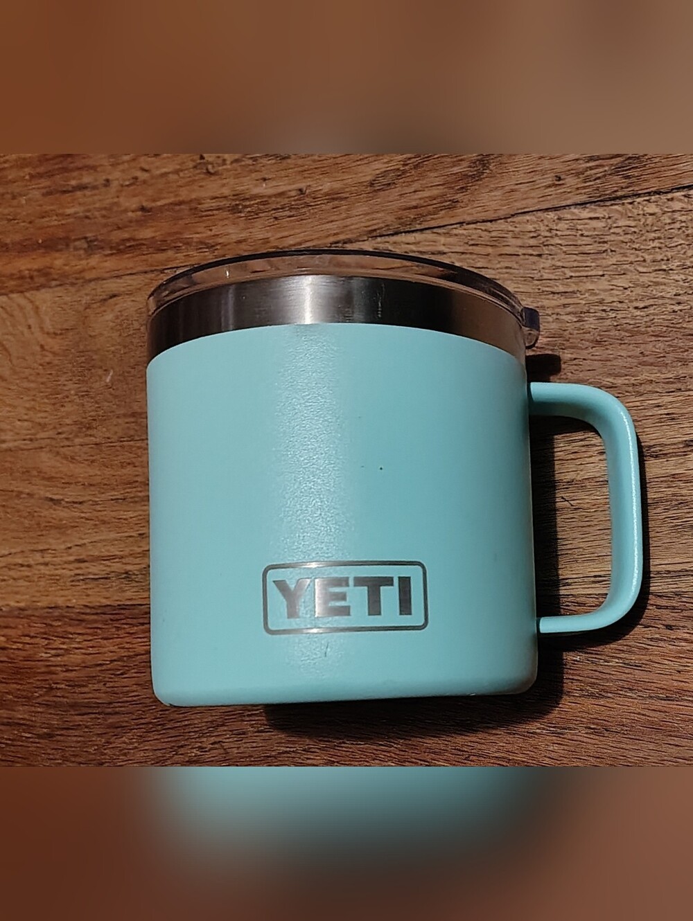 YETI 14oz Stainless Steel Insulated Mug In Seafoam With Magnetic Slide